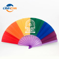 Customized new style plastic folding hand fan for sale